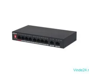 Switch Dahua PFS3010-8ET-96-V2, PoE 8 porturi, 2x Gigabit, 96W