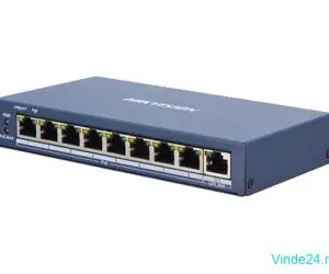 Switch 8 porturi PoE, 1 port uplink RJ45, SMART Management - HIKVISION DS-3E1309P-EI