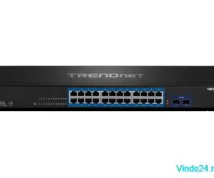 Switch 24 porturi Gigabit'2 porturi SFP+ 10G - TRENDnet TEG-30262