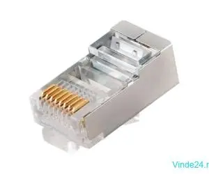 Mufa RJ-45 Cat.5e, ecranata, set 100 de bucati RJ45M-CAT5E