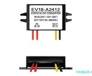 Convertor tensiune 14-28VAC la 12VDC'1.5A EV18-A2412