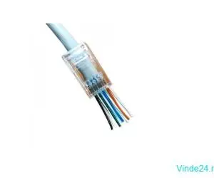 Conector Mufa retea UTP RJ45 CAT 6 Pass through connector