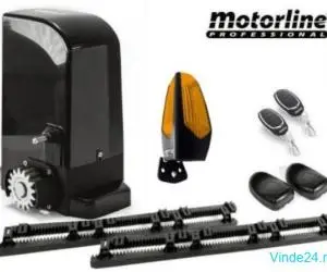 Kit complet automatizare Motorline Bravo500 poarta culisanta cu cremaliera 4 m