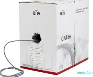 Cablu UTP cat5e 0.45mm, cupru integral, cutie 305 metri - UNV CAB-LC2100B-E-IN