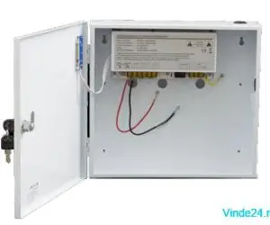 Sursa de alimentare 12V/10A, back-up in cabinet metalic