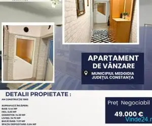 Apartament de vânzare – Parter, Zonă VS-uri, Parc, Medgidia