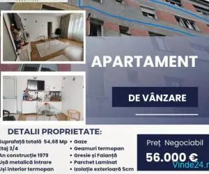 Apartament 3 camere, Medgidia